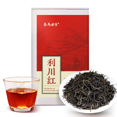 茶馬世家 利川红特级冷后浑蜜香型恩施高山富硒 功夫红茶叶125g罐装