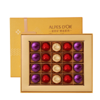 爱普诗(Alpes d'Or)三口味精选夹心巧克力215g-礼盒