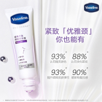 凡士林(VASELINE) 颈部精华露淡化颈纹 滚珠按摩颈霜 烟酰胺白 5OML