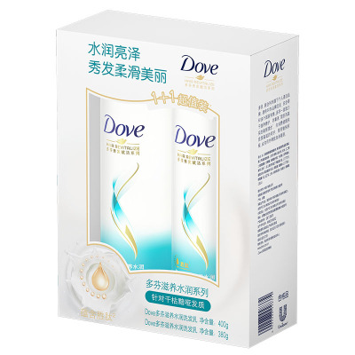 多芬(DOVE) 滋养水润洗发乳套装 (400+380)G