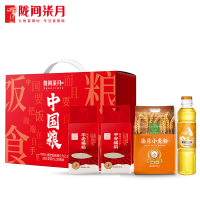 陇间柒月 米粉油礼盒中国粮·福稻(平安福稻1kg*2+面粉500g+硒都大豆油418ml)