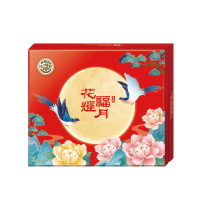 徐福记(Xu fuji) 花耀福月月饼混合口味礼盒520g