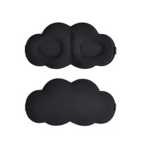 小窝厘 3D云朵眼罩2个装 黑色
