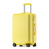 WRC 糖果色亮面时尚旅行箱W-9013 黄色26英寸