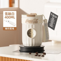 germ 格沵可口可乐徽章系列400ML保温杯雪融白GE-CK23AW-B55-2