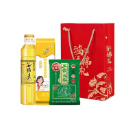 金龙鱼伴手礼1kg+400ML(金龙鱼稻米油400ML +五常大米500g +福临门挂面500g)(起订量:50份)