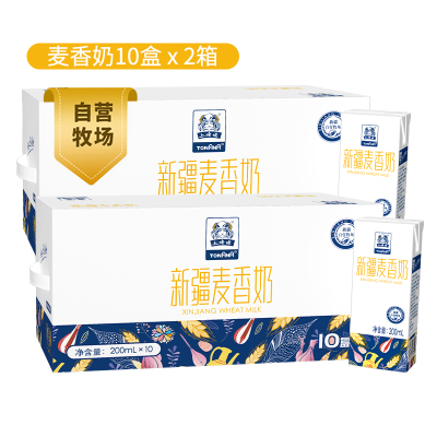 土姥姥 新疆麦香奶 200ML*20盒