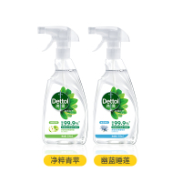 滴露(Dettol) 家居清洁除菌喷雾500ml*2瓶(睡莲+青苹)