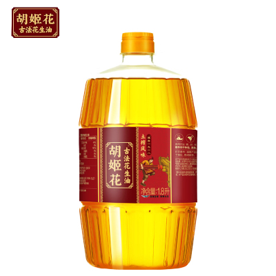 胡姬花 古法土榨风味花生油 1.8L