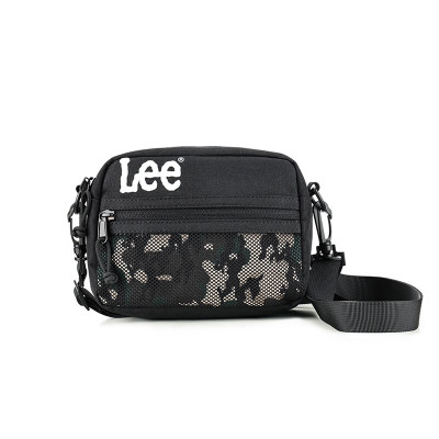Lee 休闲时尚单肩包LE210184M黑色迷彩