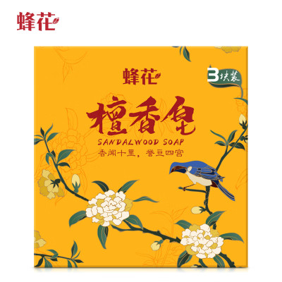 蜂花(BEE & FLOWER) 檀香皂105g*3块