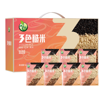 禾煜 7日三色糙米礼盒80g*7袋560g