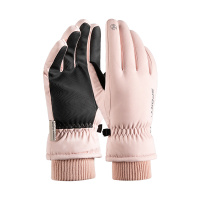 凯速(Kansoon) 滑雪防水十指触屏保暖手套CPST005粉色