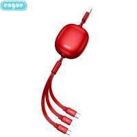 恩谷(ENGUE) 一拖三伸缩充电线EG-919 红色