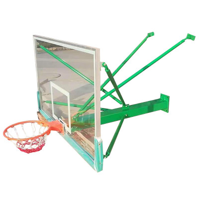 英辉(INVUI)篮球板框钢化玻璃室内户外标准成人篮球架板带弹簧篮球框 臂长1米