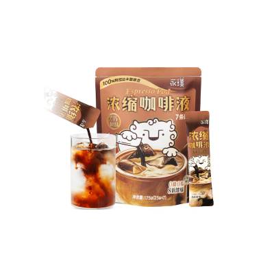 永璞 闪萃咖啡液黑巧风味25ML*7条一盒装