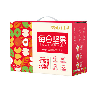 百草味(BE&CHEERY) 每日坚果750g(25g*30袋)