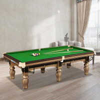 英辉INVUI 台球桌中式黑8球房俱乐部家用球桌 成人标准美式黑8 金腿尊享版 B90