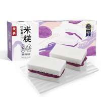 贝夫(BAEFO) 软紫薯蒸米糕 300克*1盒(9-10枚)