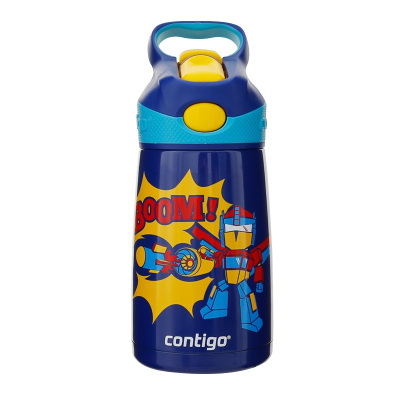 contigo 儿童不锈钢保温杯HBC-STR101蓝色机器战士300ml