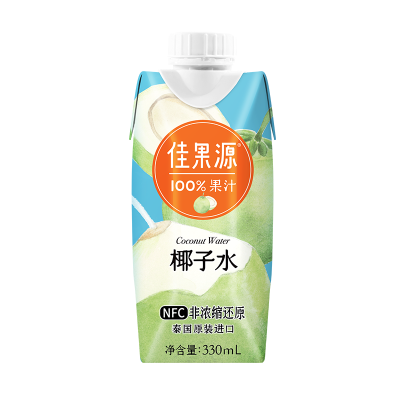 佳果源 NFC椰子水330ml×6瓶/提