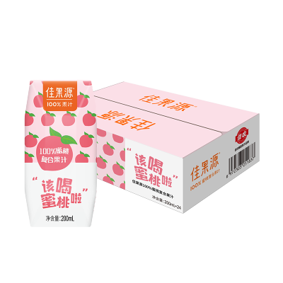 佳果源 蜜桃复合果汁200ml*24瓶/箱