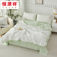 恒源祥 春日小竺棉四季套件-被套(夏被)200*230cm 床单230*240cm 枕套48*74cm*2