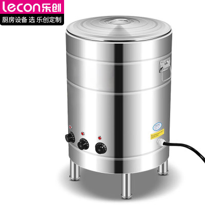 乐创(lecon) J-BWT400G商用煮面桶 多功能不锈钢煮面炉50L(电热管)