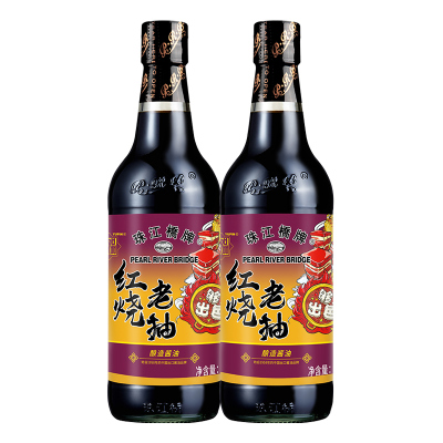 珠江橋牌(PEARL RIVER BRIDGE) 御品红烧老抽500ml*3瓶