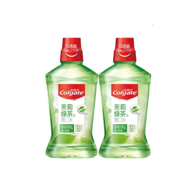 高露洁(Colgate)茉莉绿茶漱口水500ml*2