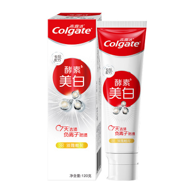 高露洁(Colgate)美白牙膏淡雅桂花味120g*3支装