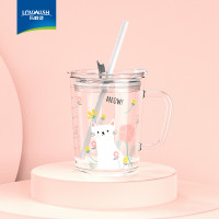 乐唯诗 吸管把杯 XGBB/L1 400ml-图案随机