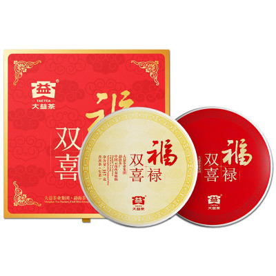 大益茶 福禄双喜礼盒(生熟) 714g/盒