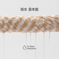 最生活 条纹系列条纹浴巾A1173 棕白 70*145cm*1条装-