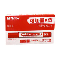 晨光(M&G) 白板笔可加墨单头红AWM26301 (起订量:2盒起)