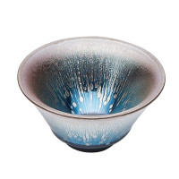 八马茶业 CBC229建盏-蓝羽 品茗杯100ml 礼盒装