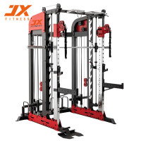 军霞(JUNXIA)JX-SM3500 龙门架多功能一体 史密斯机+凳+奥杆+150KG铃片-