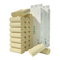 无染(wuro) 天然抑菌竹纤维无芯卷纸36卷WR014 12卷*3提/箱