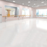 英辉(INVUI)舞蹈地胶室内PVC地垫教室芭蕾防滑加厚塑胶地板 光面平板3.5mm 1.8米*20米(36平)