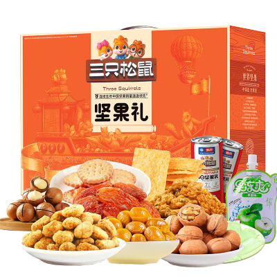 三只松鼠(threesquirrels) 幸福坚果零食1413g