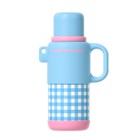 世大家 奇遇缤纷把手保温杯960ml天空之境(粉蓝)