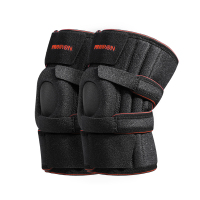 普力艾(PROIRON) 开放式加压加厚款运动护膝黑橙色[两只装]