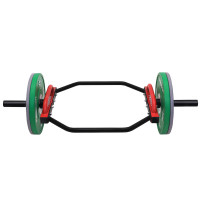 PROIRON普力艾 70KG 六角杠铃套装大环形奥杆耸肩杆健身房家用负重训练