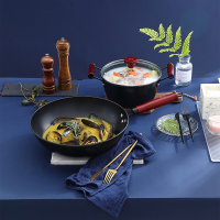 佰造(BAIZAO) 瑞享精铁锅两件套BZ-FTZ503A配置:炒锅32cm、汤锅22cm