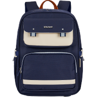 卡拉羊(Carany) 减负护脊超轻云朵书包初中生TX2625-1藏青