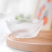 乐唯诗 竖纹花瓣碗白色300ml*2只