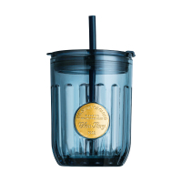 乐唯诗 墨蓝可乐吸管杯金章450ml*1只