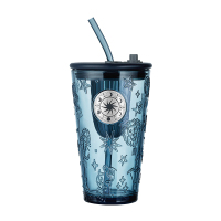 乐唯诗 墨蓝星座吸管杯银章450ml*1只