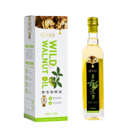 滇盛昌 玻璃瓶核桃油单支礼盒-黑绿标250ml*1瓶/提