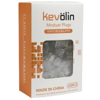 柯菲林 kevolin FT-R45T6 RJ45六类水晶头8P8C100颗/盒